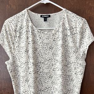 Express Printed Short Sleeve Bodysuit